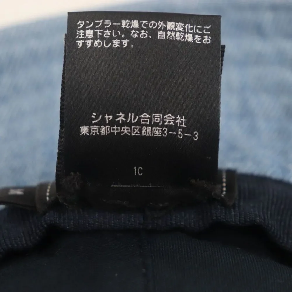 Chanel Sequin logo Denim Cotton Bucket Hat